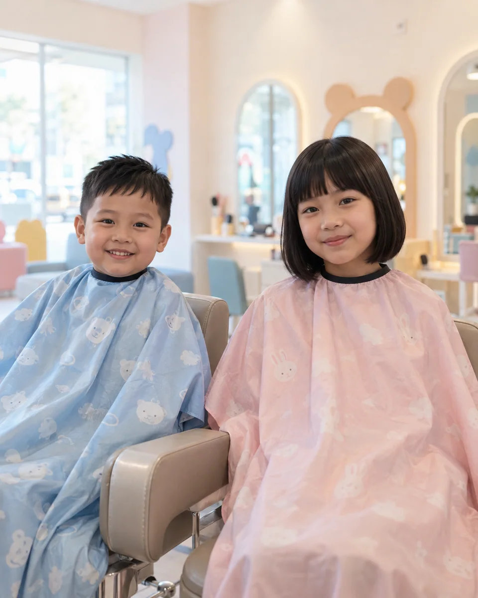 Additional Haircut (Sibling) — illustrative salon photograph
