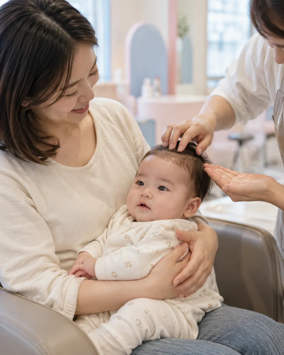 Cradle Cap Oil Treatment — illustrative salon photograph