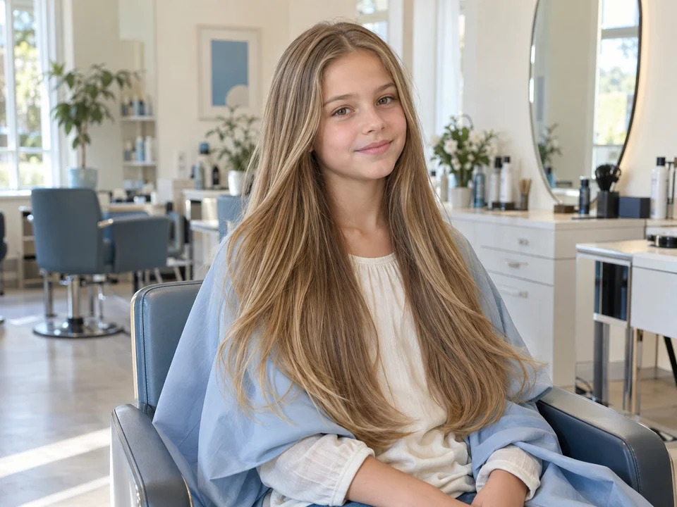 Long Hair Blowout — illustrative salon photograph