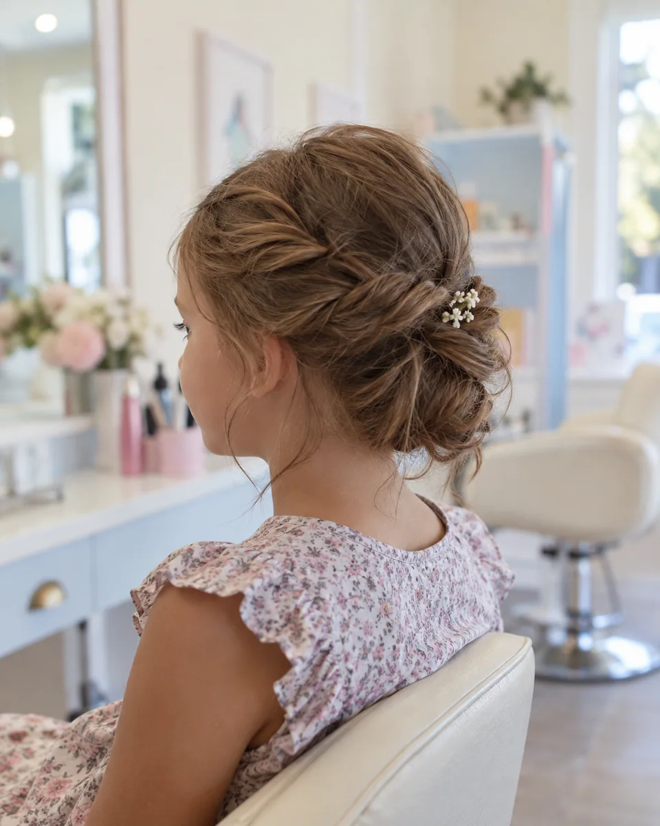 Medium Hair Styling / Up-dos — illustrative salon photograph